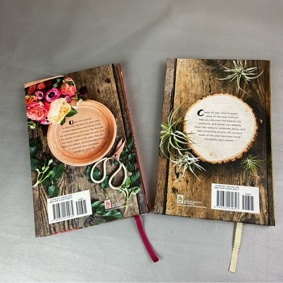 Bundle of two Moorea Seal 52 lists hardcover journals - Picture 3 of 12